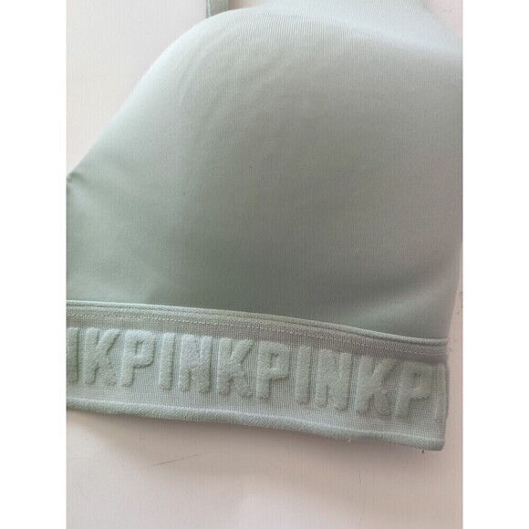 PINK by Victoria's Secret Wireless Bra Size 32D Wireless Soft Sage Love Pink - Picture 6 of 7